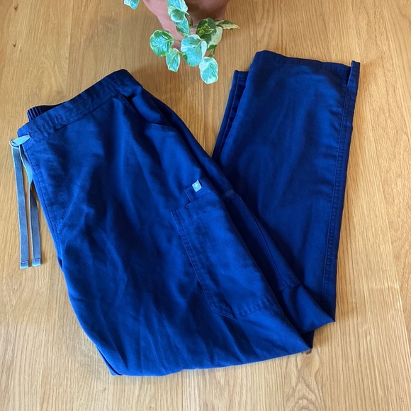 FIGS Yola Skinny Scrub Pants Navy Blue Large - Picture 6 of 16